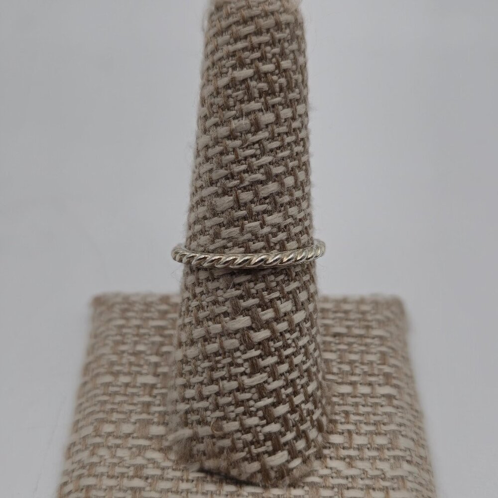 Size 8 Sterling Silver Silpada Braided Band Ring A3838